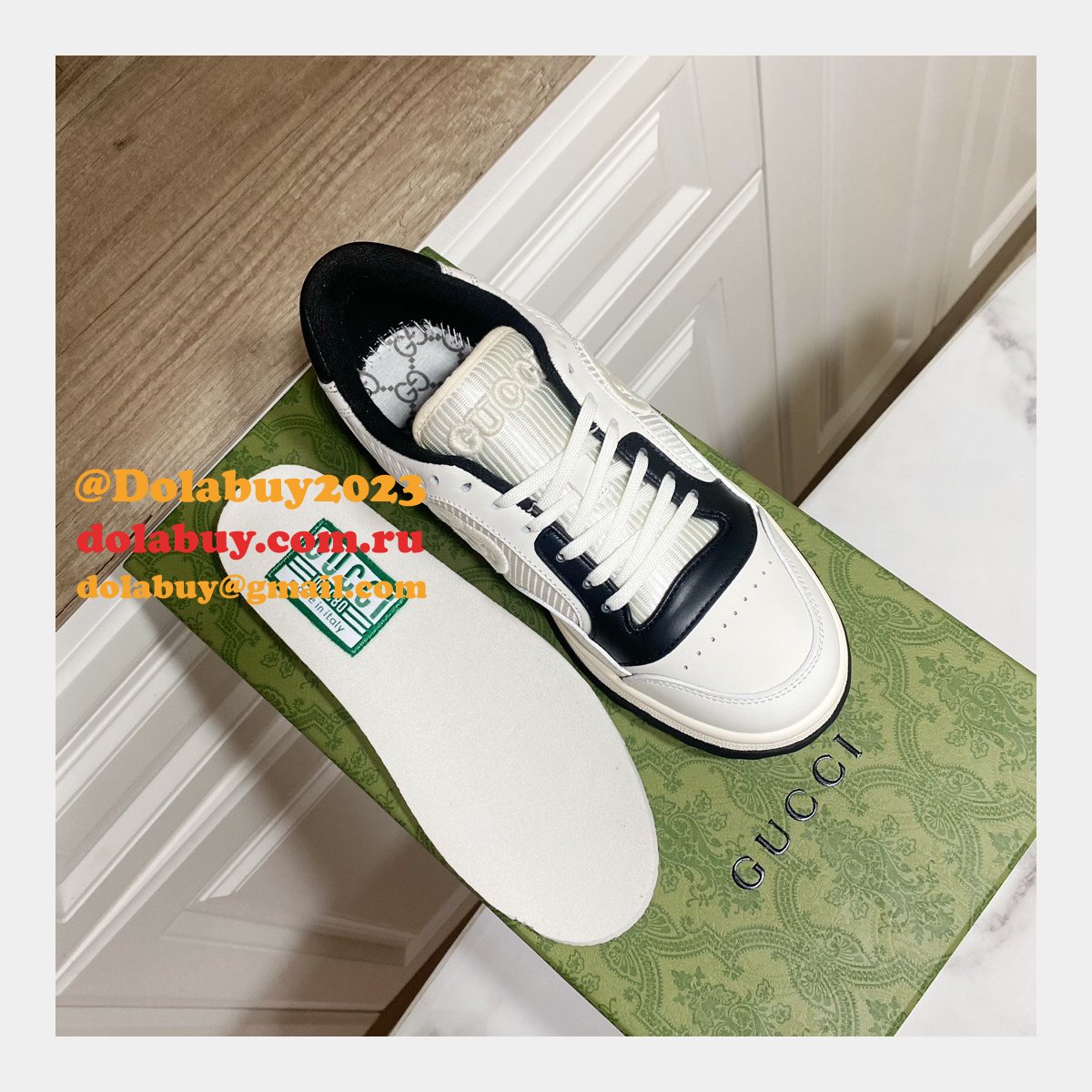 G*u*i replica inspired mac80 leather low-top sneakers 1:1 mirror shoes