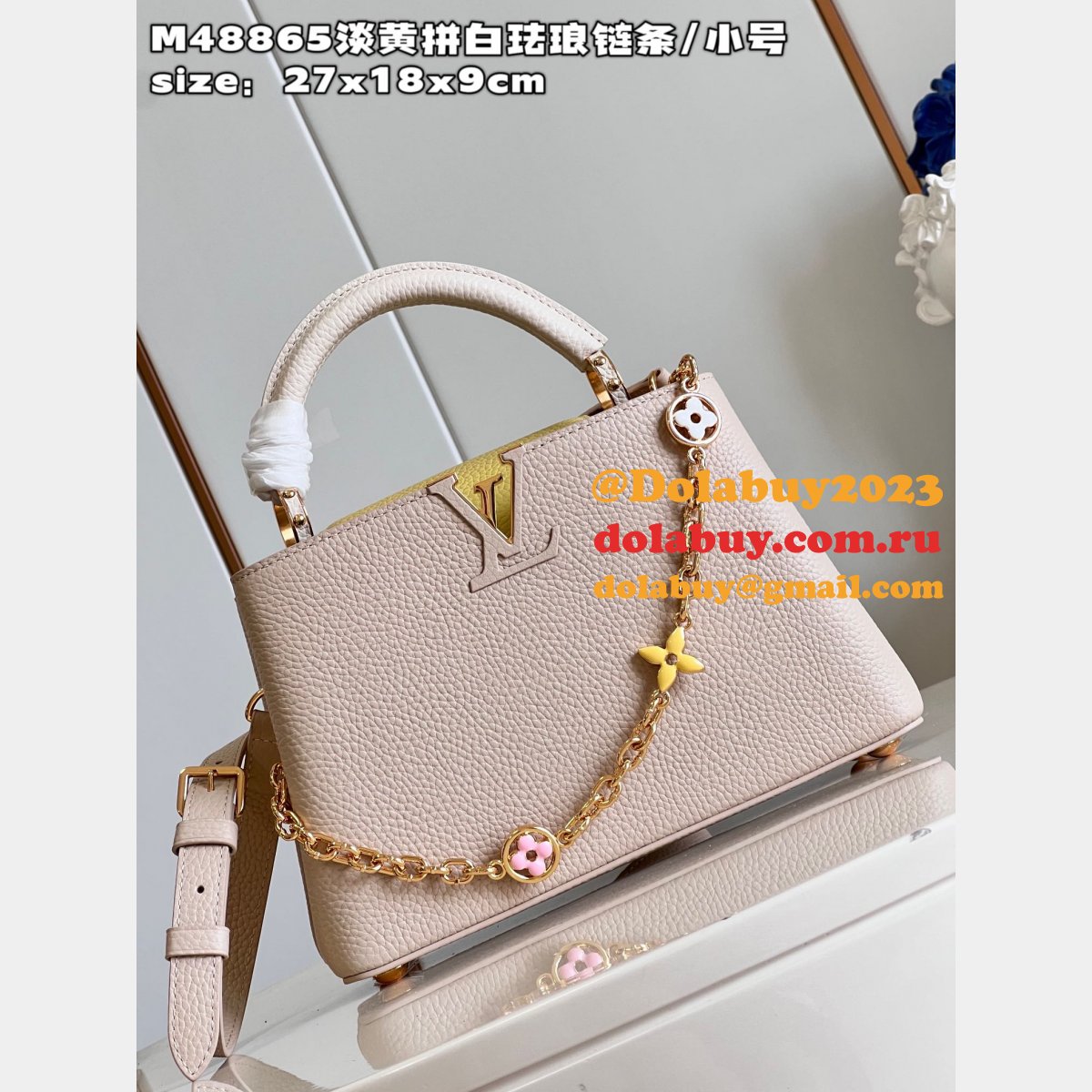 Perfect Designer Inspired Bag M48865 Louis Vuitton Capucines Fake Bag