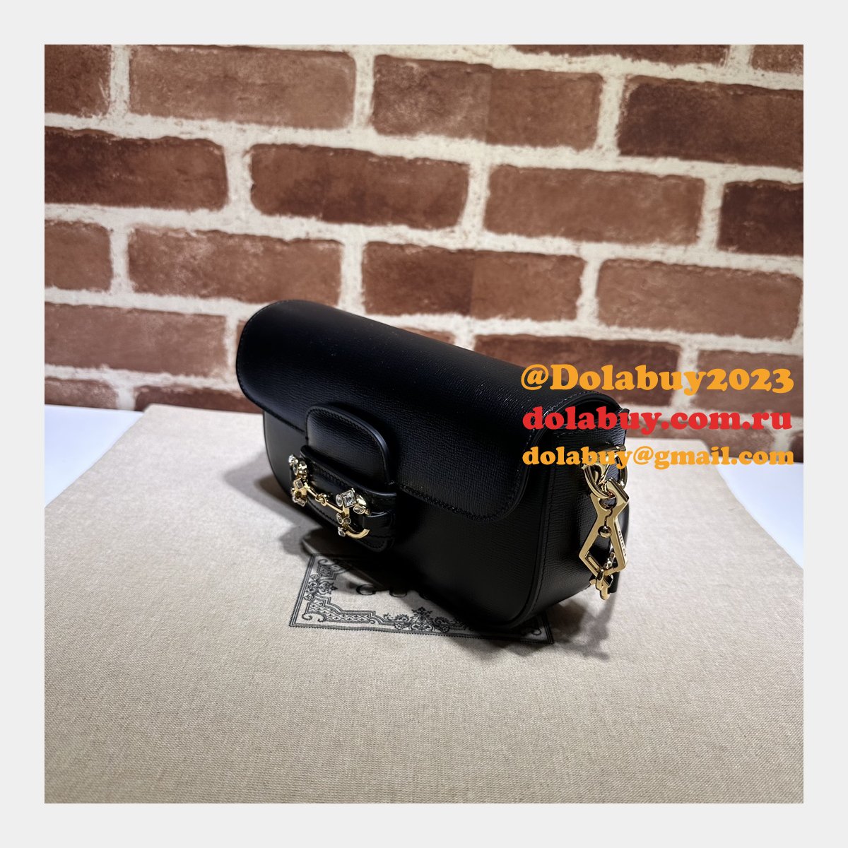 Replica Gucci Horsebit 1955 Shoulder Chain 735178 Designer Bag