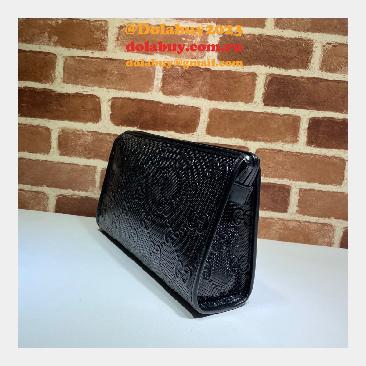 Gucci Replica Black GG embossed mini 625568 bag