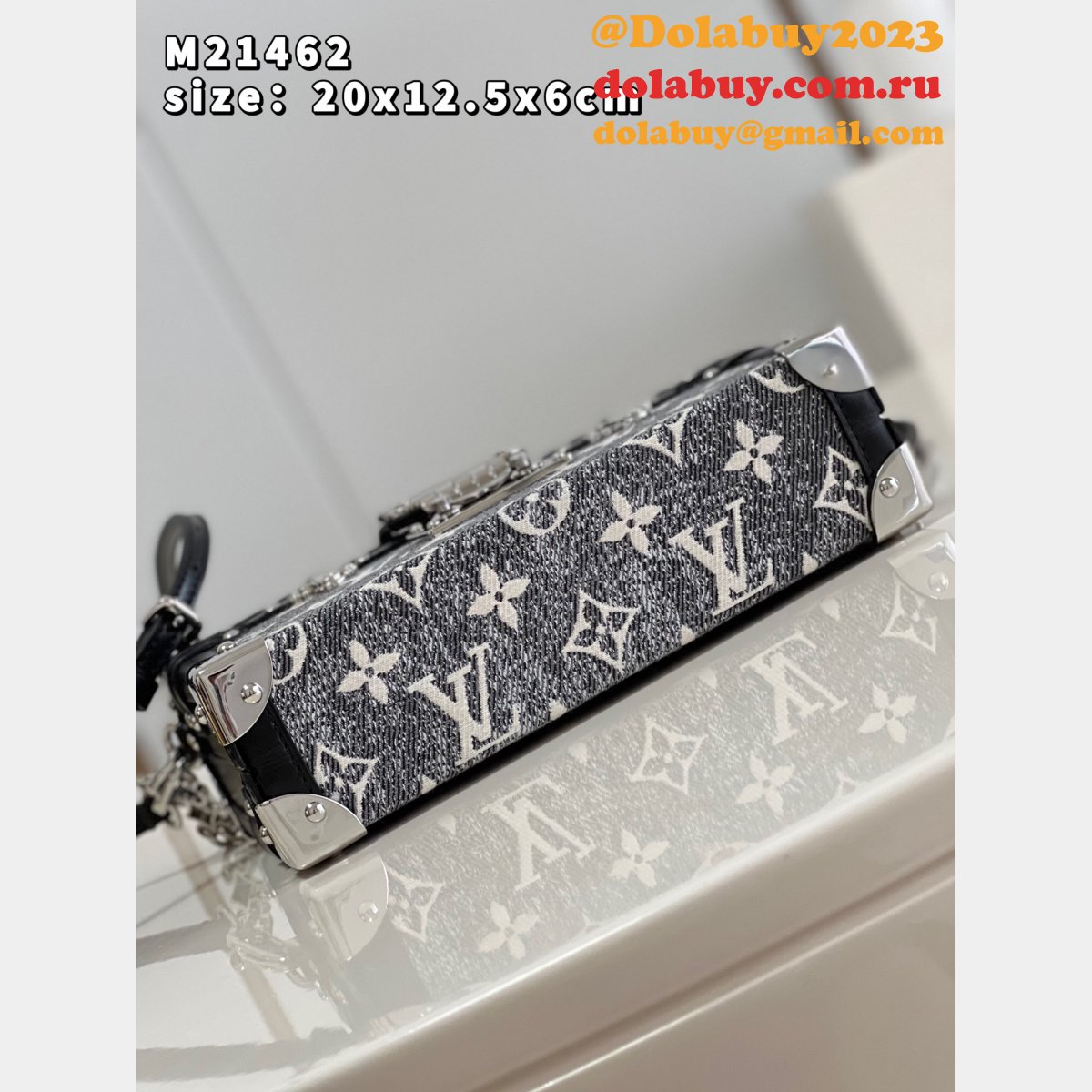 Replica Louis Vuitton M21462 Petite Malle Autres Toiles Monogram Bag