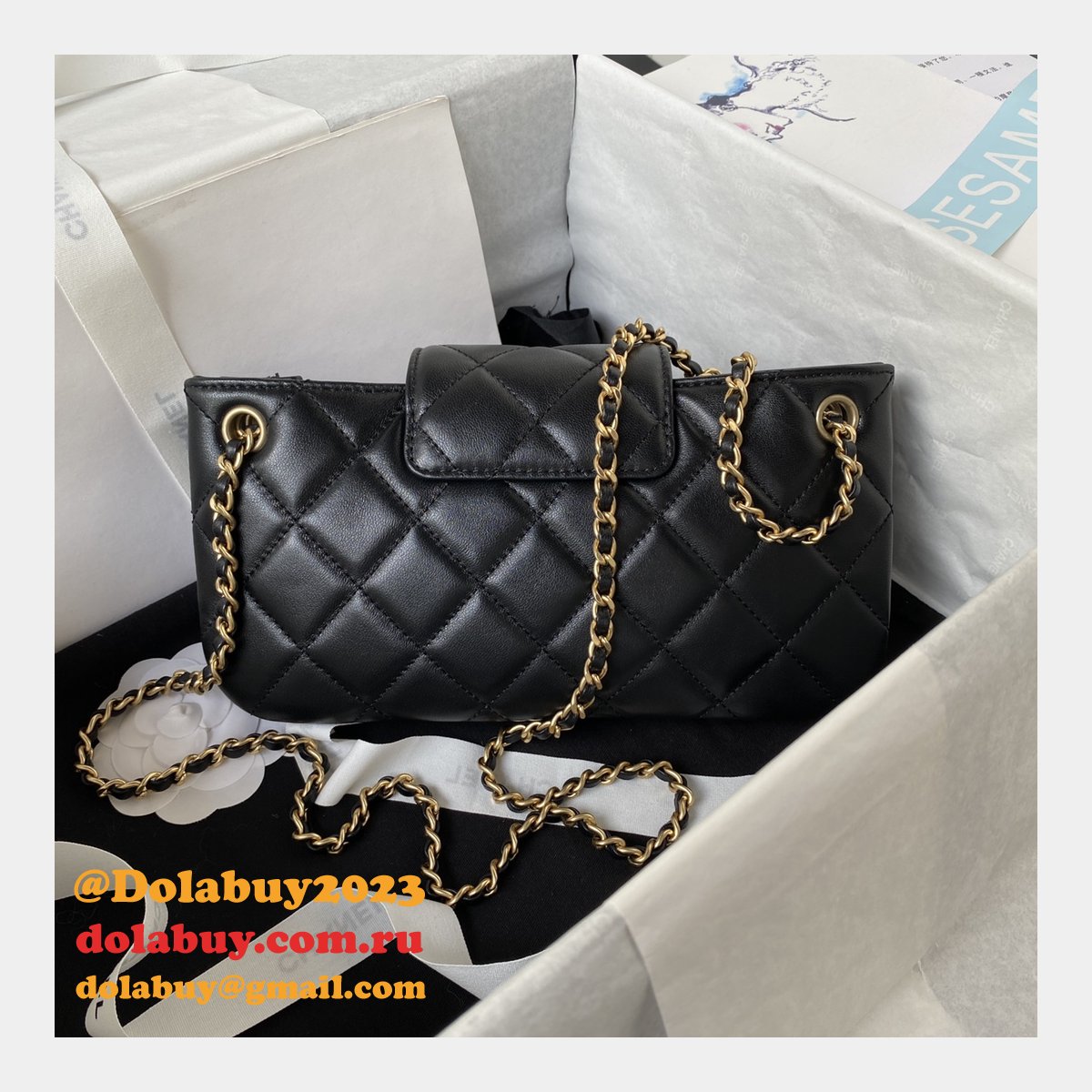 Cheap 1:1 Mirror AS4611 Baguette Black Bags Online Sale