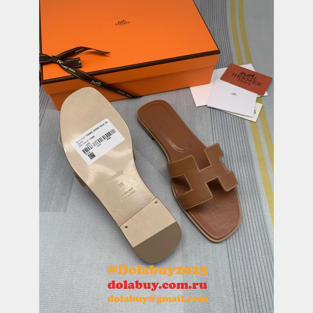 Duplicate Hermes hottest selling Oran sandal 2024