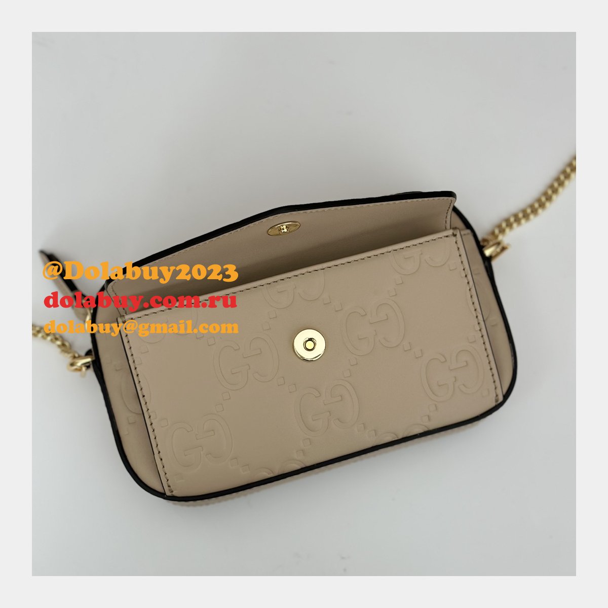 1:1 mirror G*u*i gg super mini shoulder duplicate 781554 bag