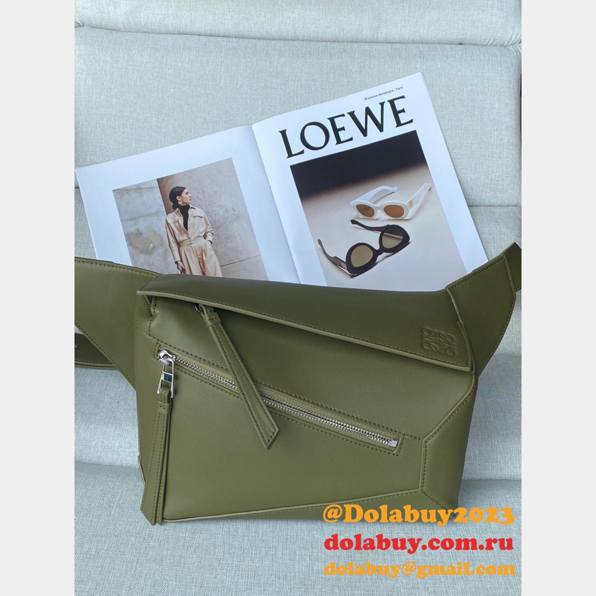 Top Quality Loewe Small Classic Calfskin Puzzle Belt Bag