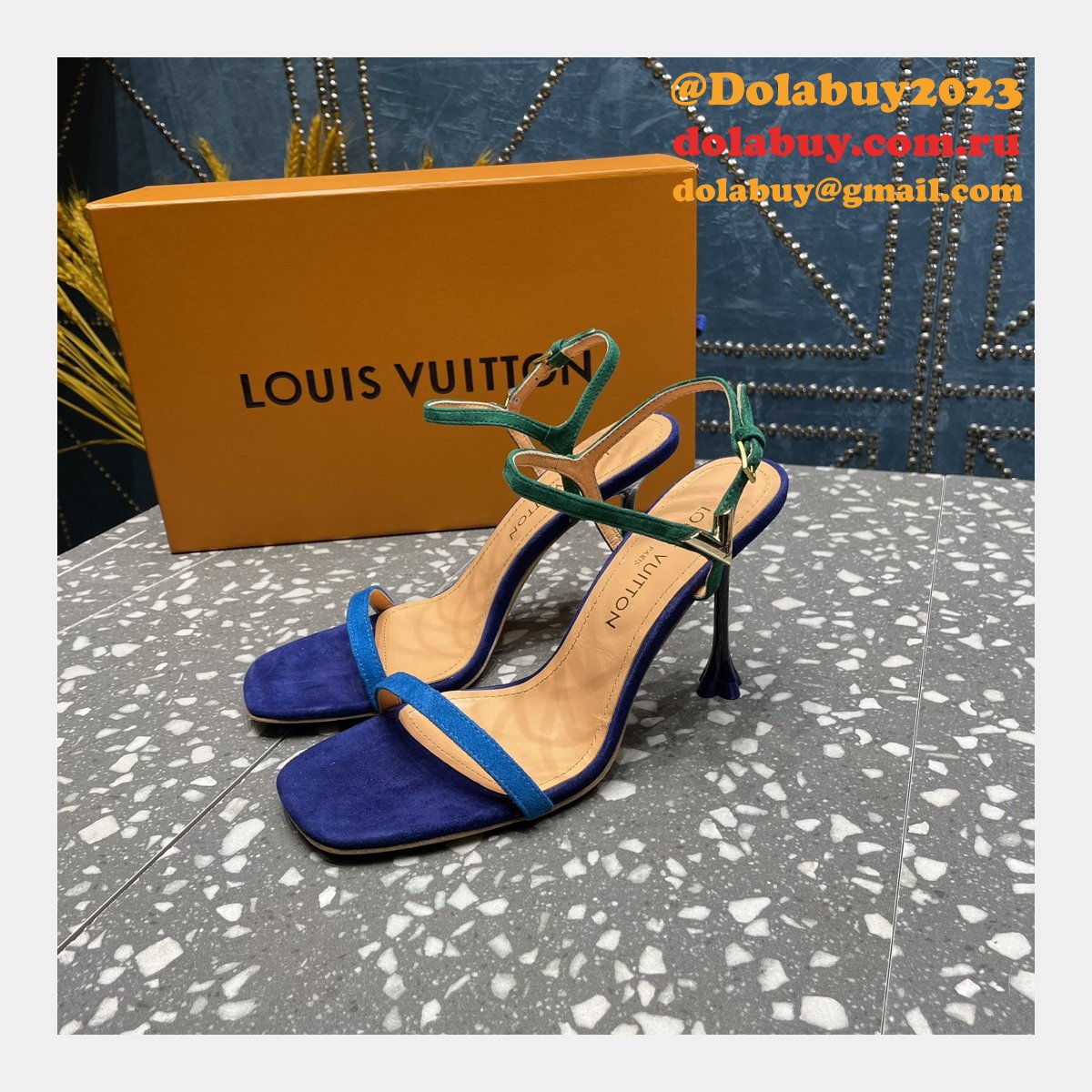 Blossom Sandal Louis Vuitton Replicas Heel:7.5cm/9.5cm Shoes