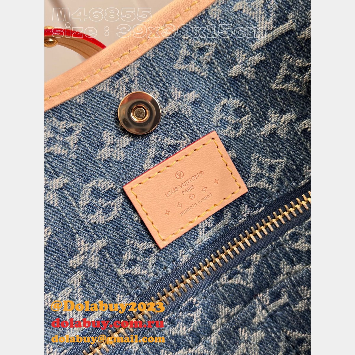 CarryAll UK Monogram Denim M46855 Wholesale Louis Vuitton Fake Bag