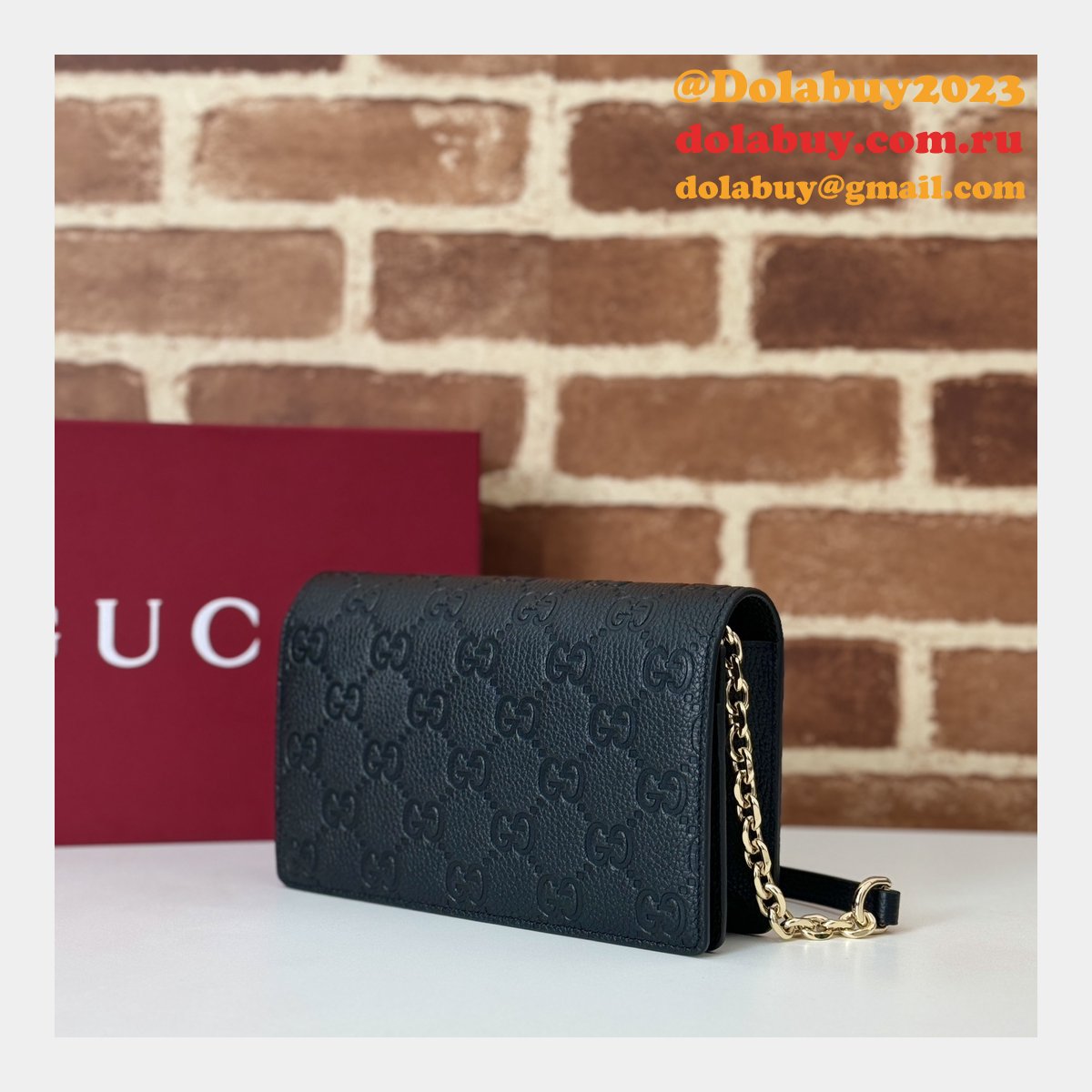 1:1 Mirror Gucci GG Emblem Super 818705 Shoulder Inspired Bag