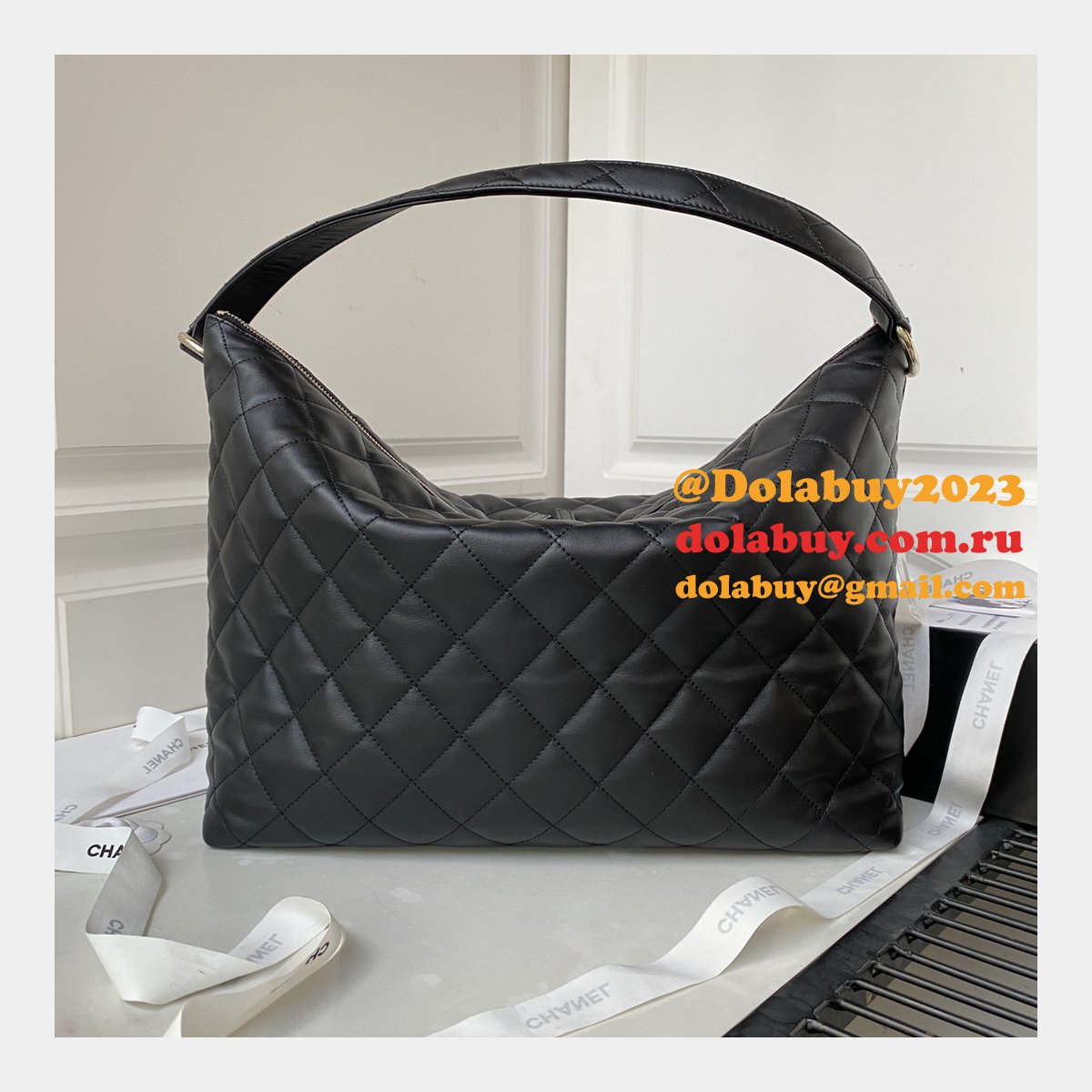 Replica Designer Maxi Black AS4339 Hobo 1:1 Mirror Bag