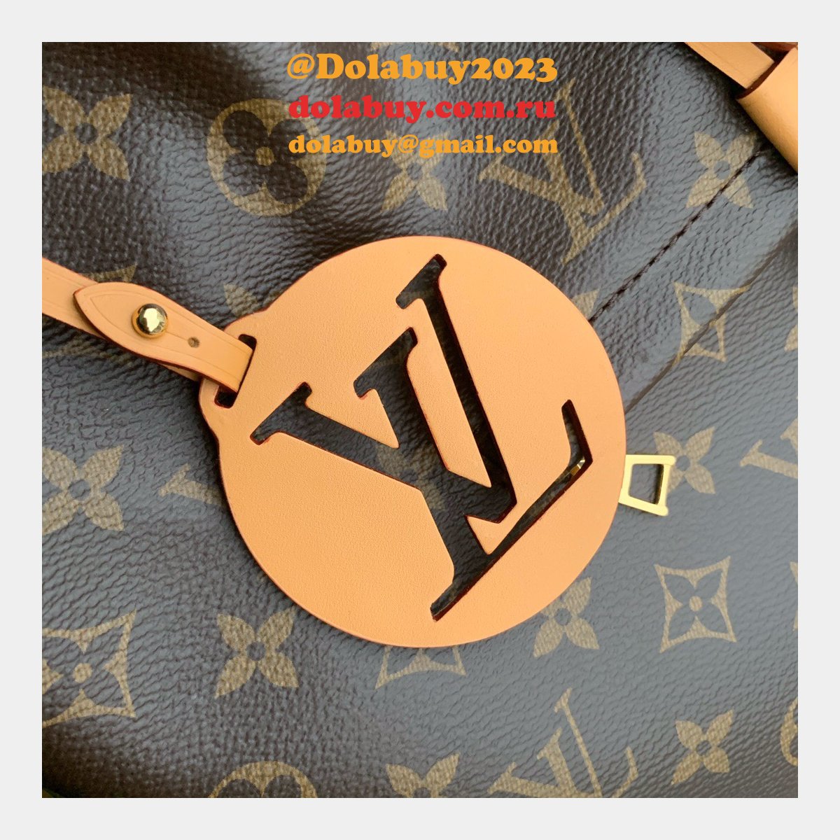 Louis Vuitton Montsouris Backpack Monogram Canvas/Natural leather Brown Replica