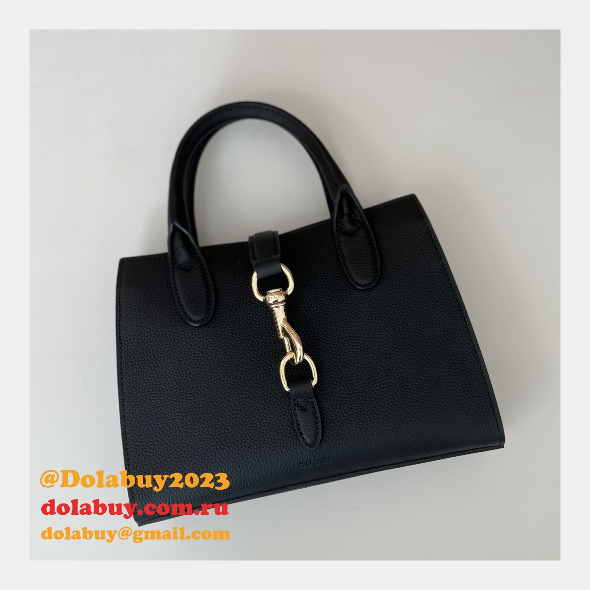 Gucci Mirror Replicas 795349 Small Tote Hook Closure Copy Bag