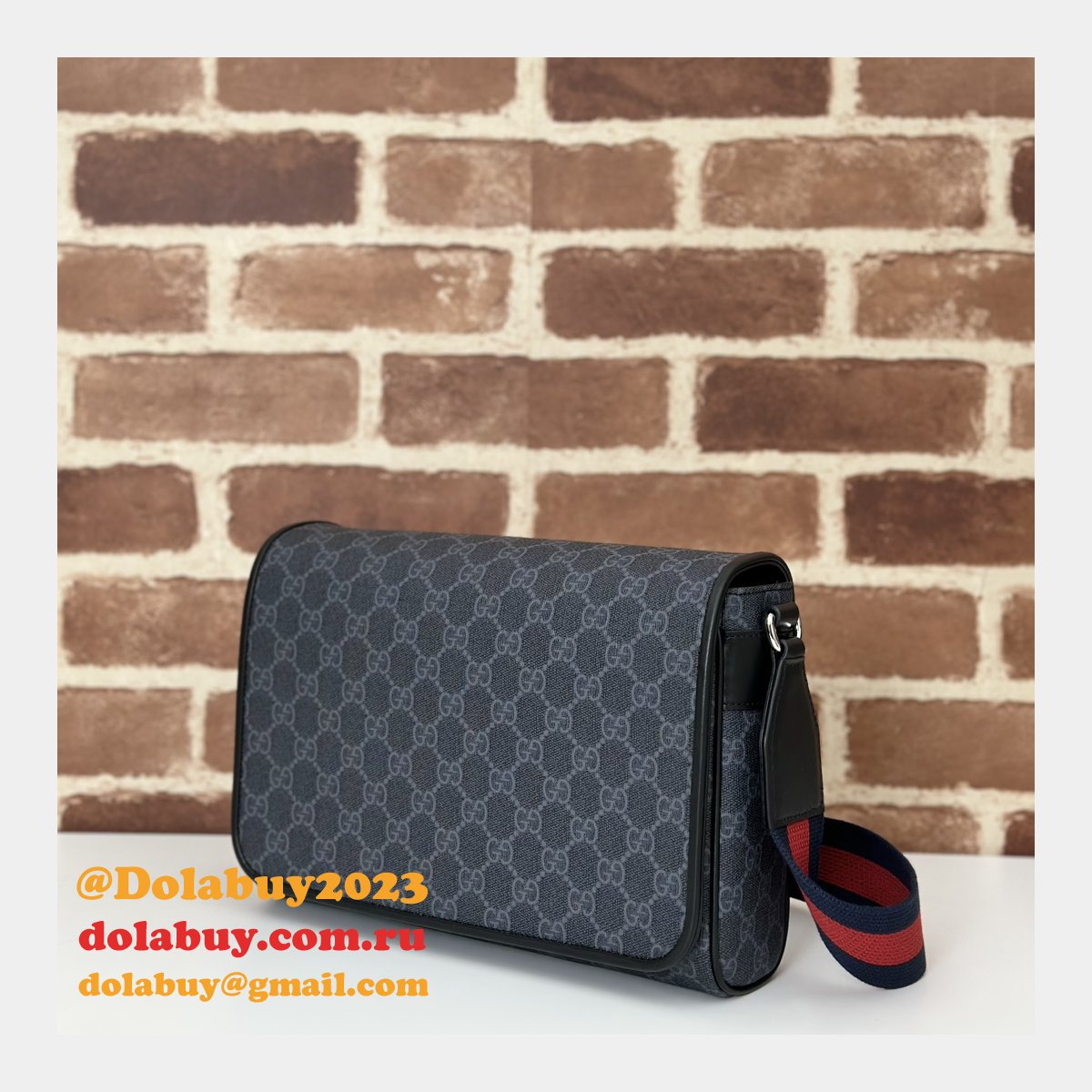 Gucci Replicas 792124 GG Supreme Crossbody Ophidia Men Bag