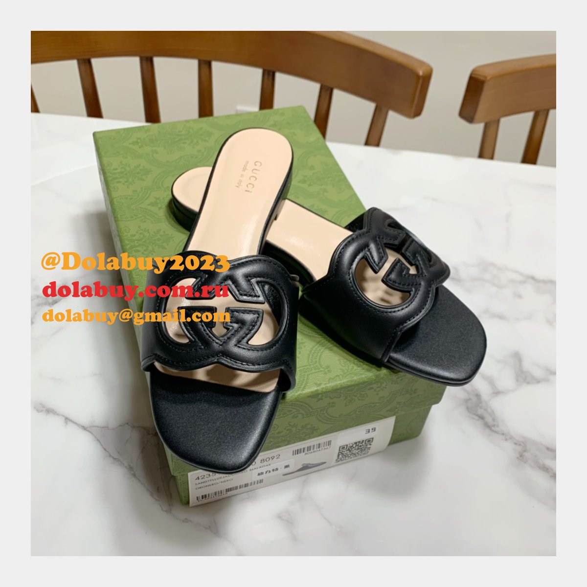 replica G*u*i designer shoes outlet flat slippers sale