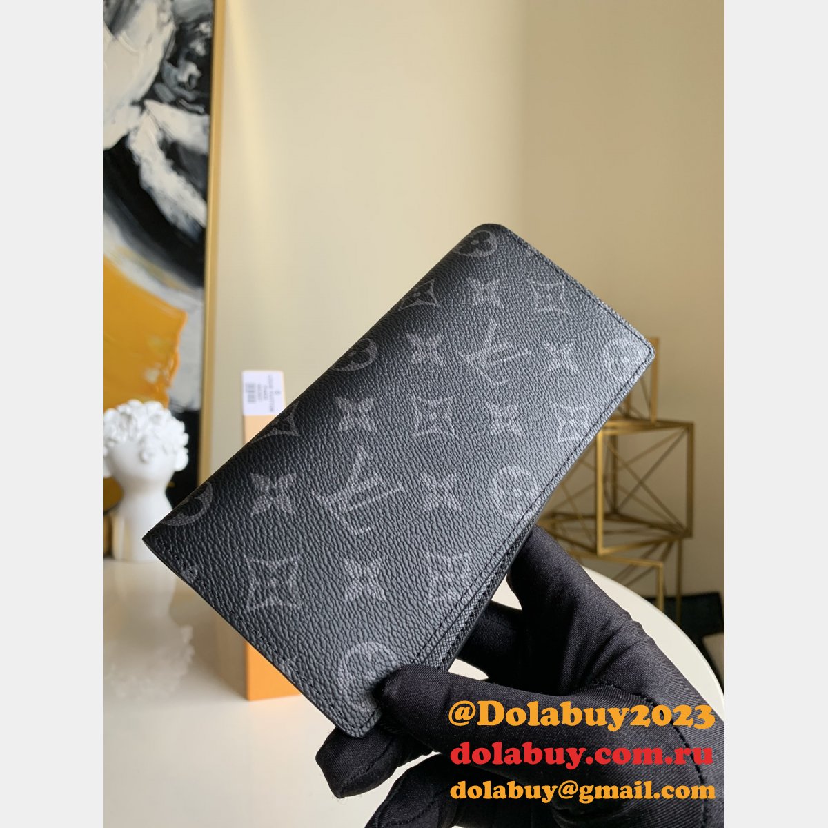 M61697/N62665/M66540 Brazza Wallet Monogram Eclipse Damier Graphite LV Replica