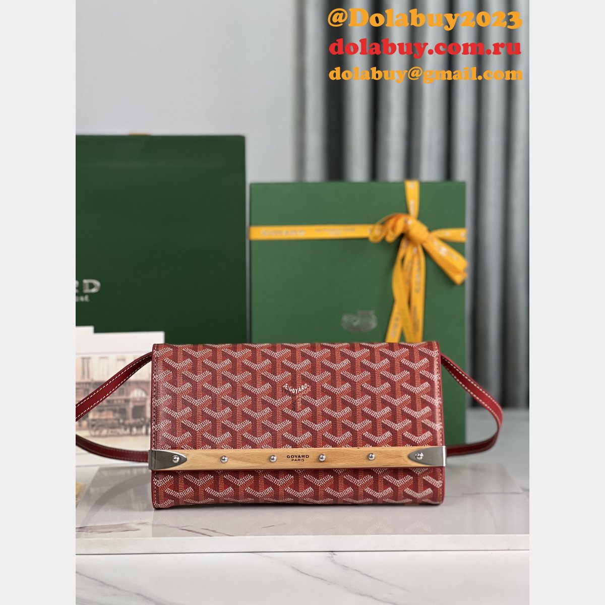 Monte-Carlo 020178 Designer Goyard Clutch Fashion Replica Bag