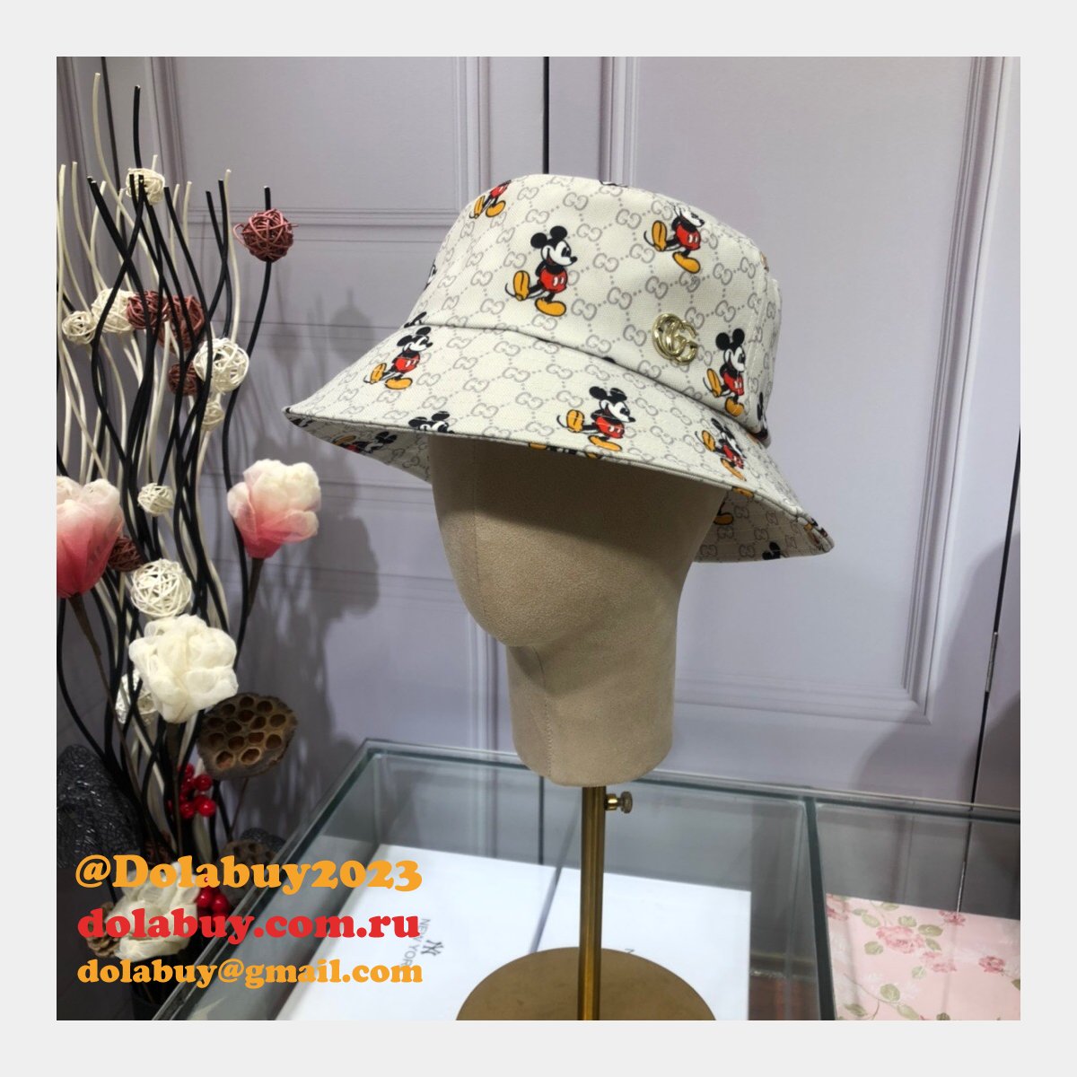 7 Star Gucci Mickey fisherman hat