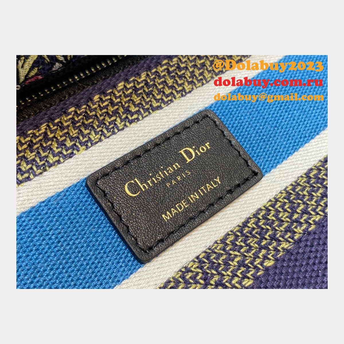 Christian Dior AAA+ Replica Canvas Lady 24CM Tote Bag
