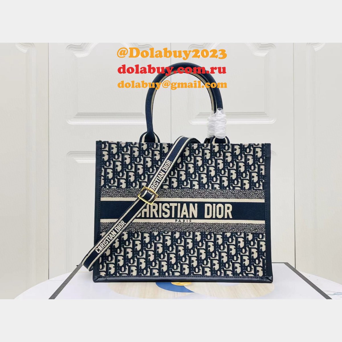 Luxury Dior Book tote with strap new 1286 all size