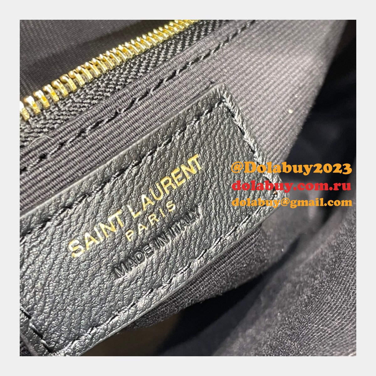 Replica YSL 64899 Red/White/Black Victoire camera bag High Quality
