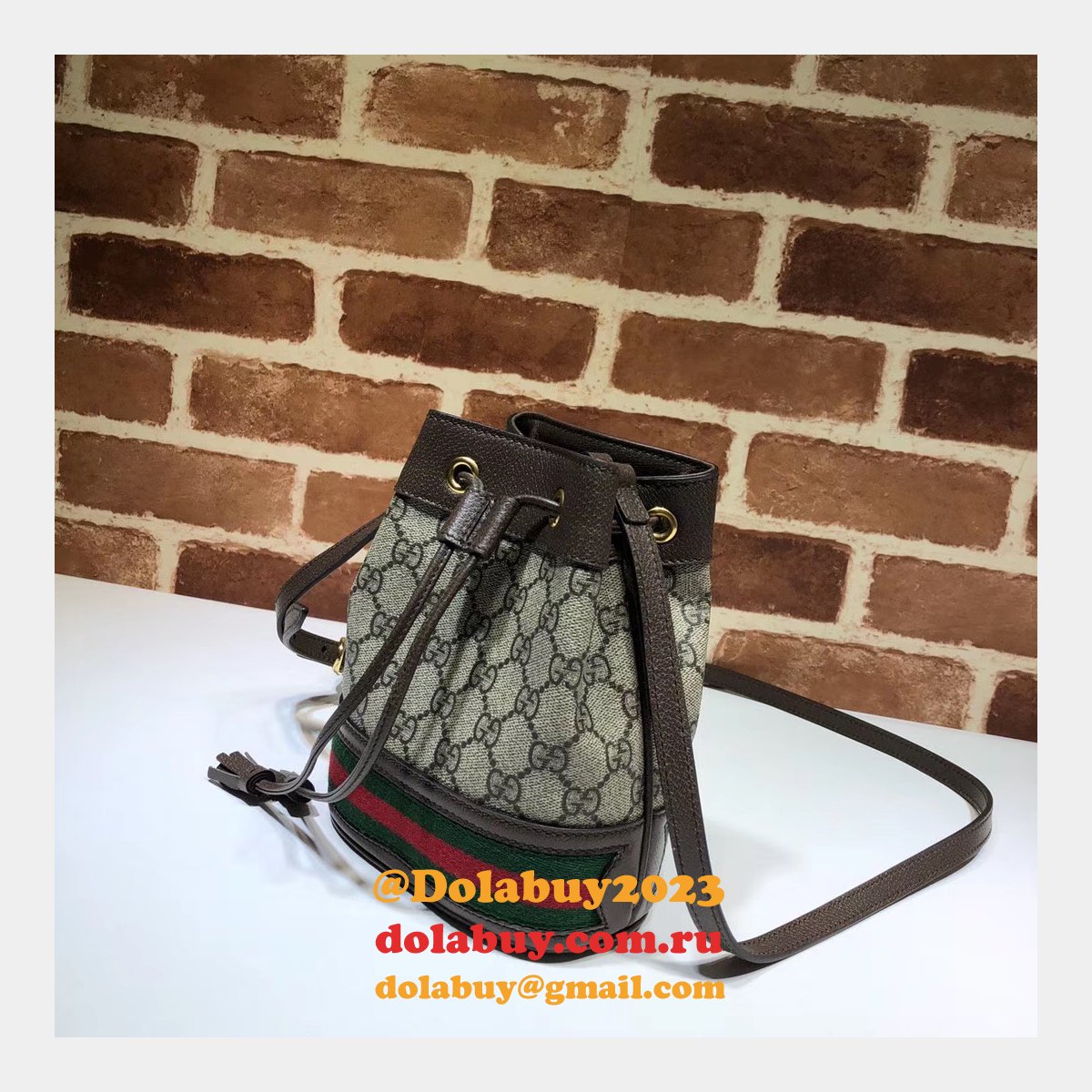 aaa+ G*u*i replica gg supreme ophidia mini bucket 550620 bag