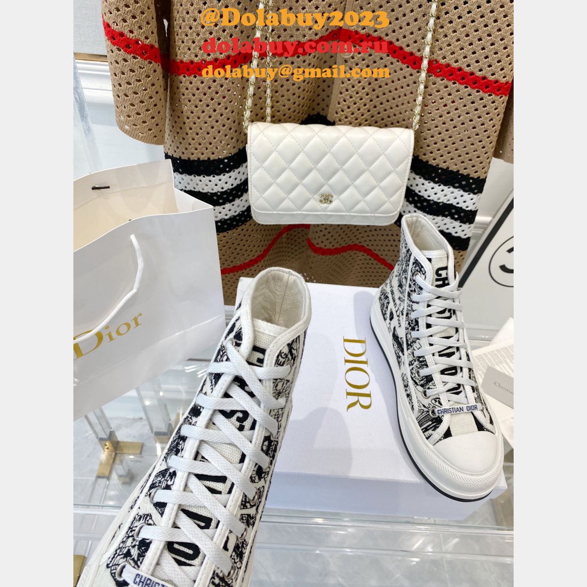 Best DIOR Platform Espadrilles Casual Cheap Perfect Sneakers