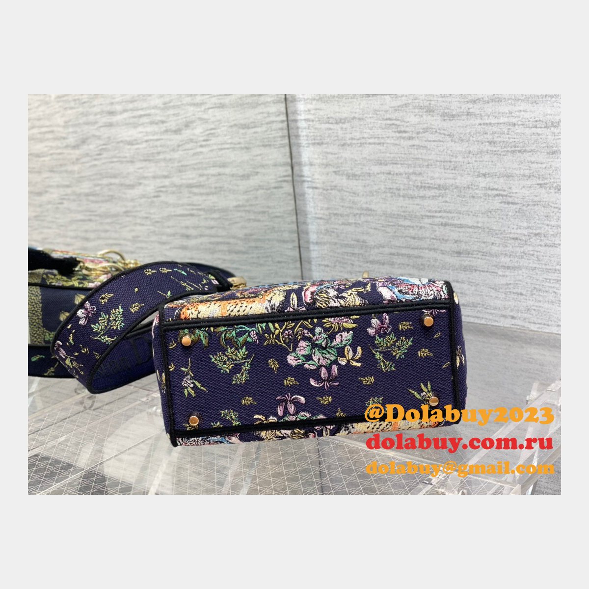 Christian Dior AAA+ Replica Canvas Lady 24CM Tote Bag