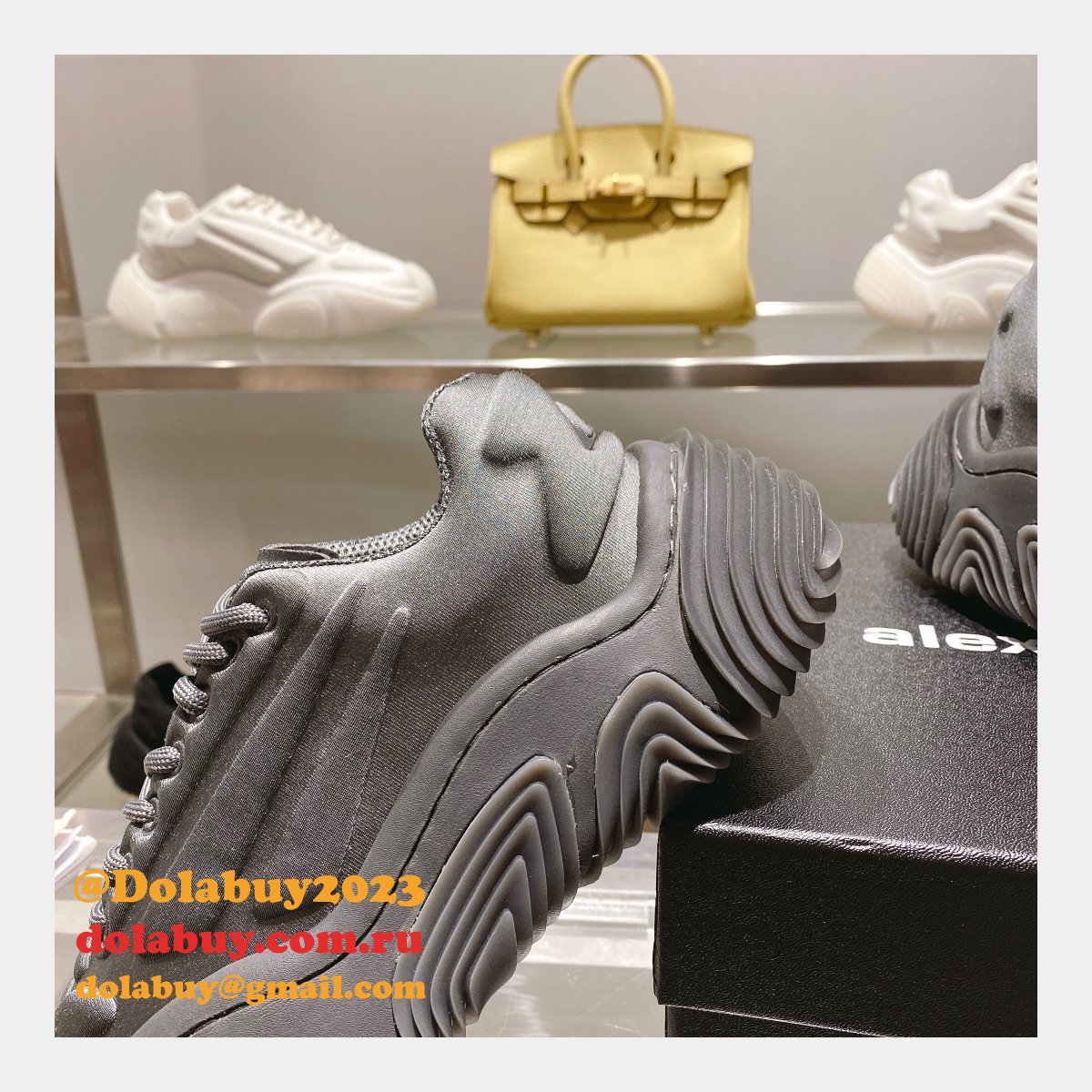 AAAA+ Replica Alexander Wang Vortex Height Increasing Sneakers