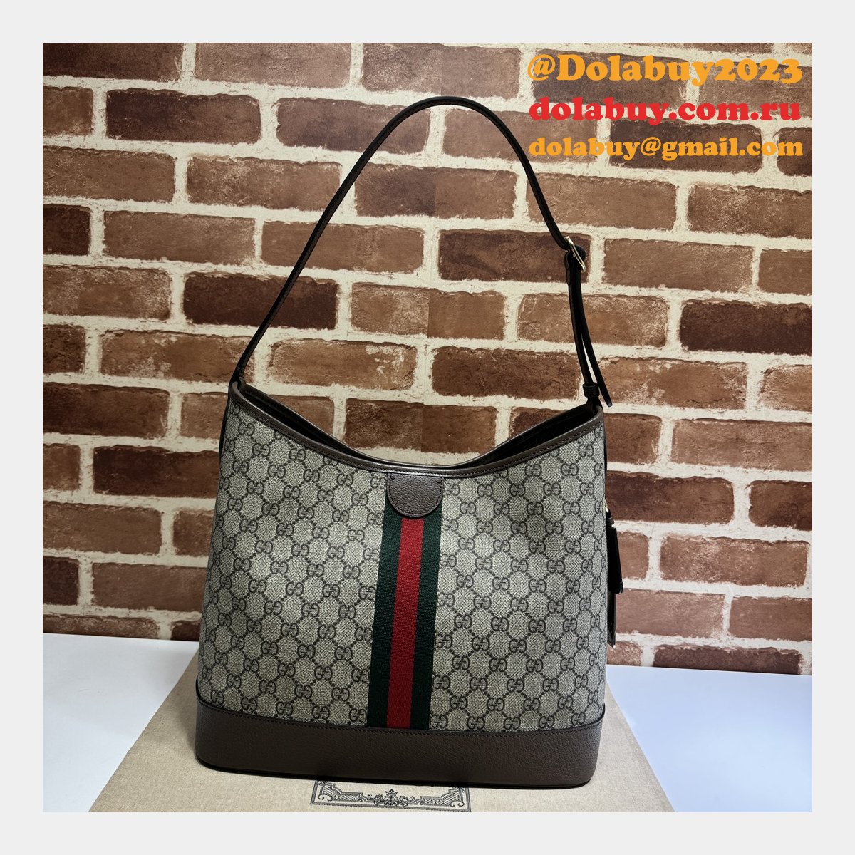 ophidia gg 1:1 mirror replica G*u*i shoulder 781392 bag