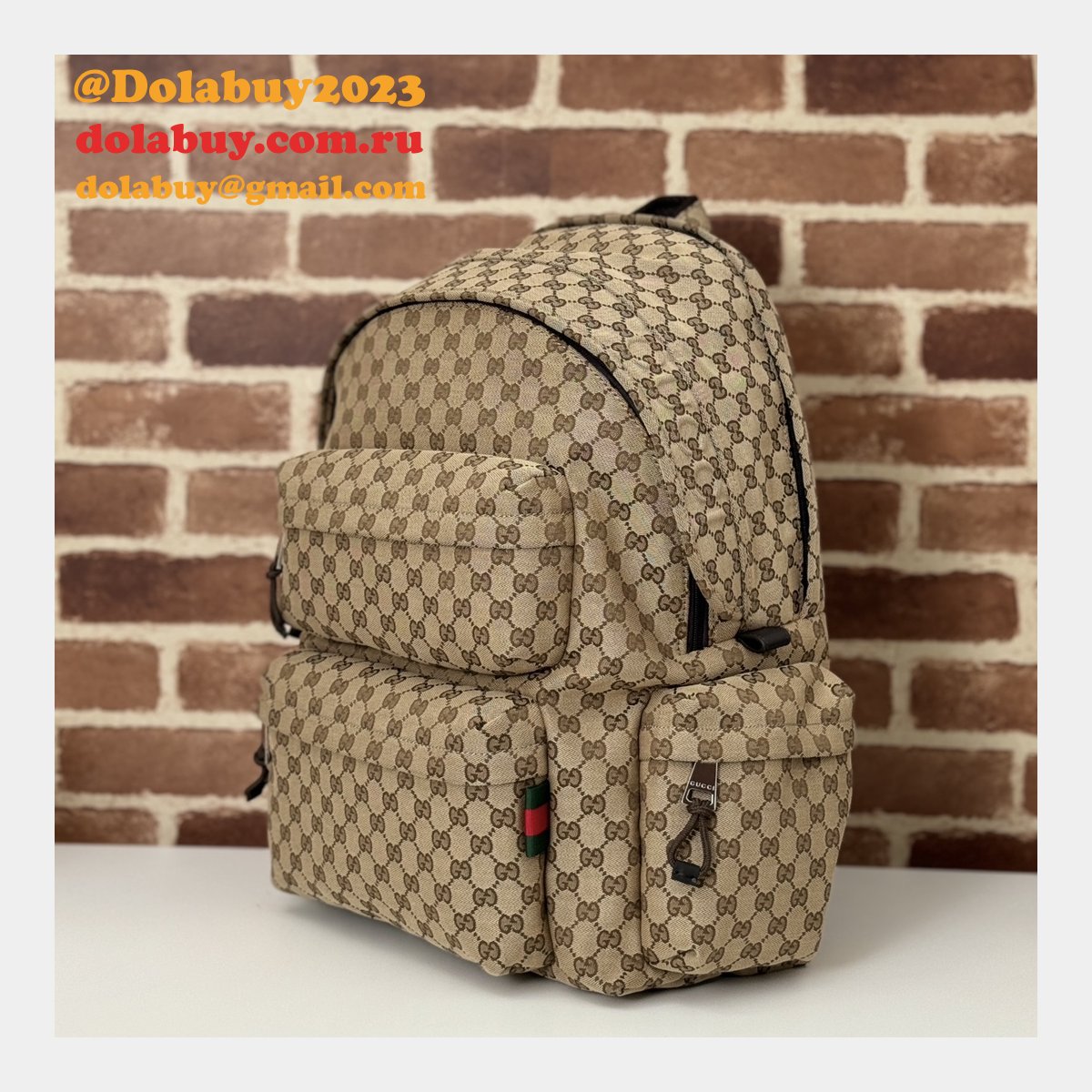 Top Mens Backpack Wholesale Gucci Logo 800182 Inspired Bag