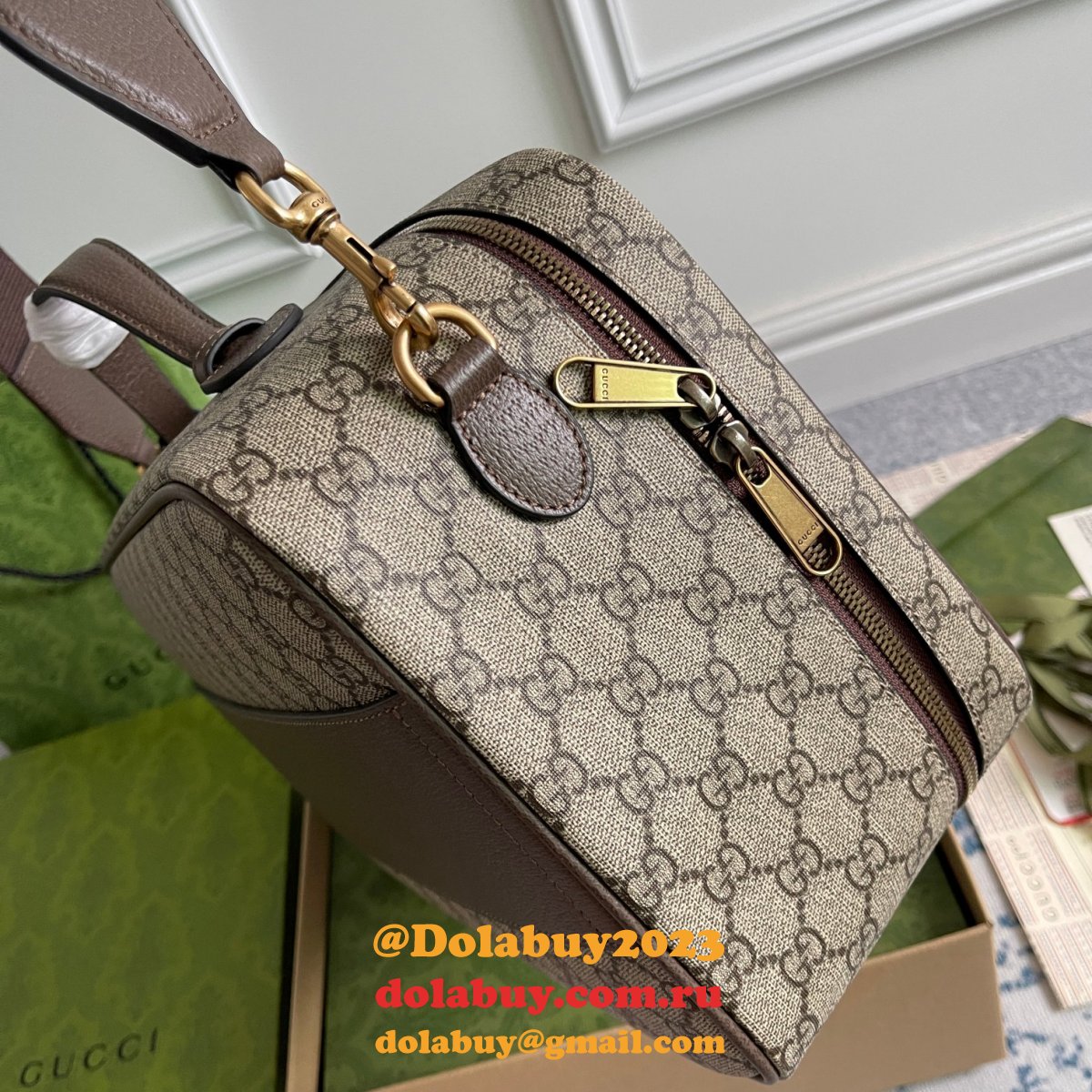 Top Quality Gucci Savoy shoe case Supreme 752587