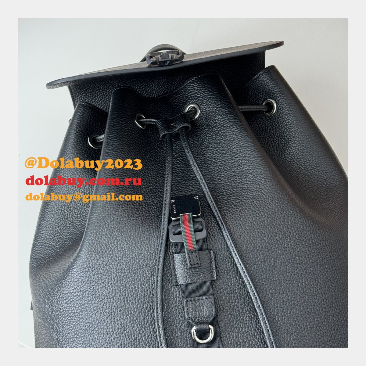 Luxury Replicas Large Backpack Gucci Mens 816750 Black Bag