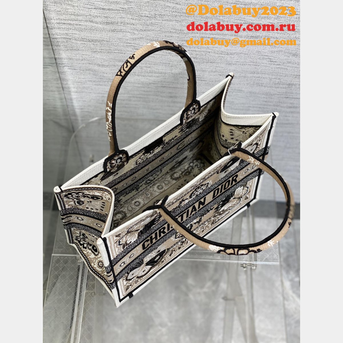 Buy Cheap Replica Best Fake CD Book Tote 1:1 Bag