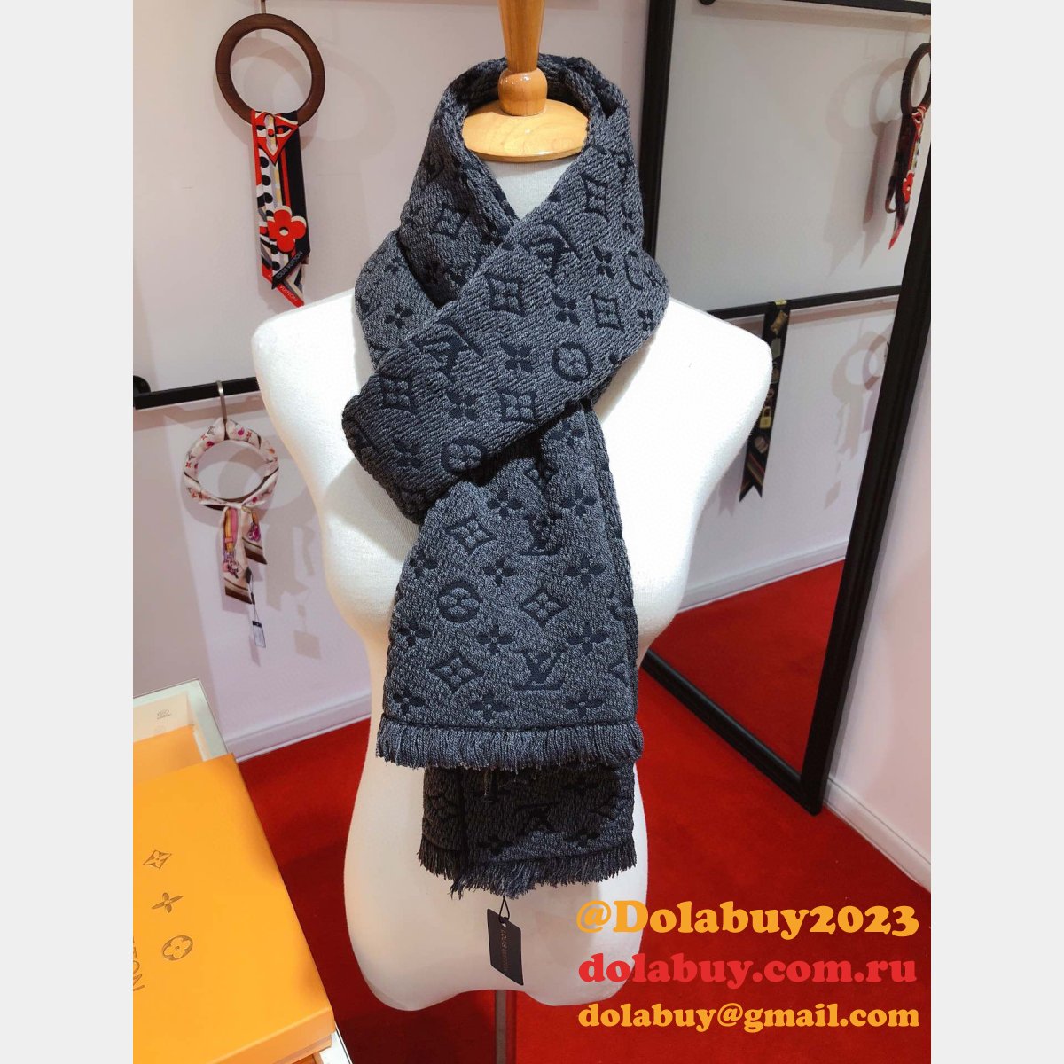 Luxury Fashion LV Winter Cashmere Scarf