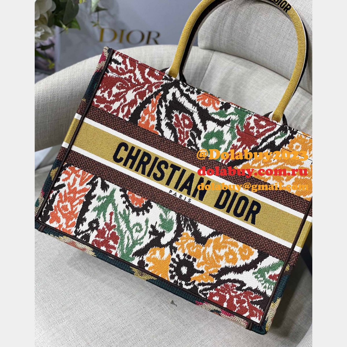 Luxury Replica Top Dio CD Book Tote 36/41.5CM Bag