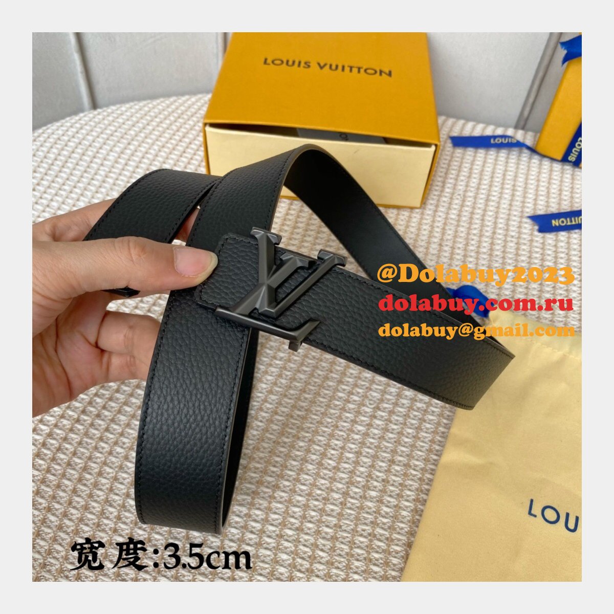 The Best Price High Quality Replica Louis Vuitton 35mm Belts