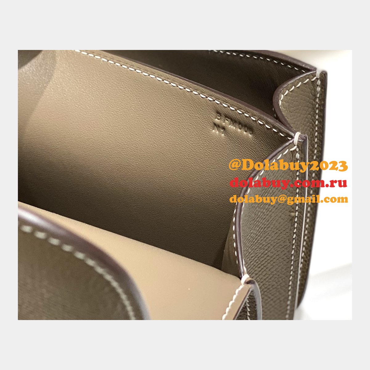 Hermes Constance Bag 18cm Epsom Leather Elephant grey