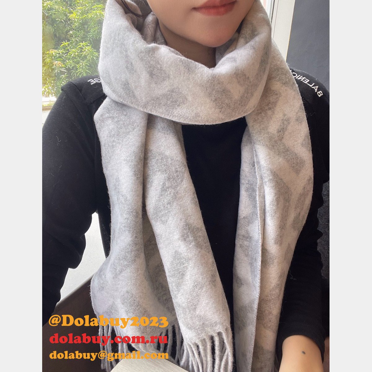 Designer Knockoff Fendi Cashmere Scarf