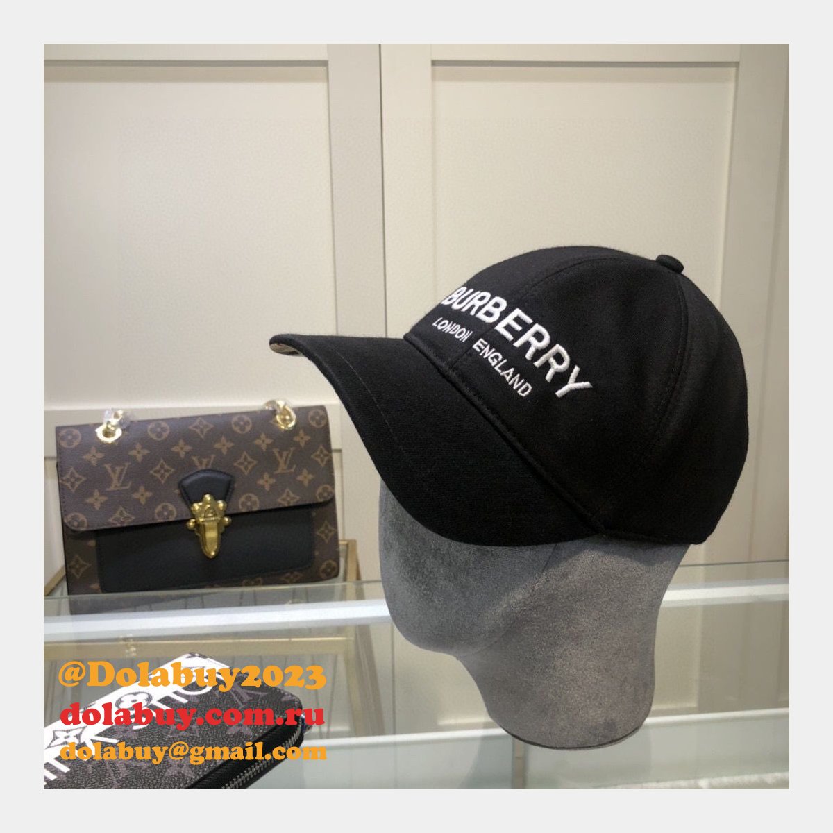 Fake Burberry Hats Replica Black Sales Online