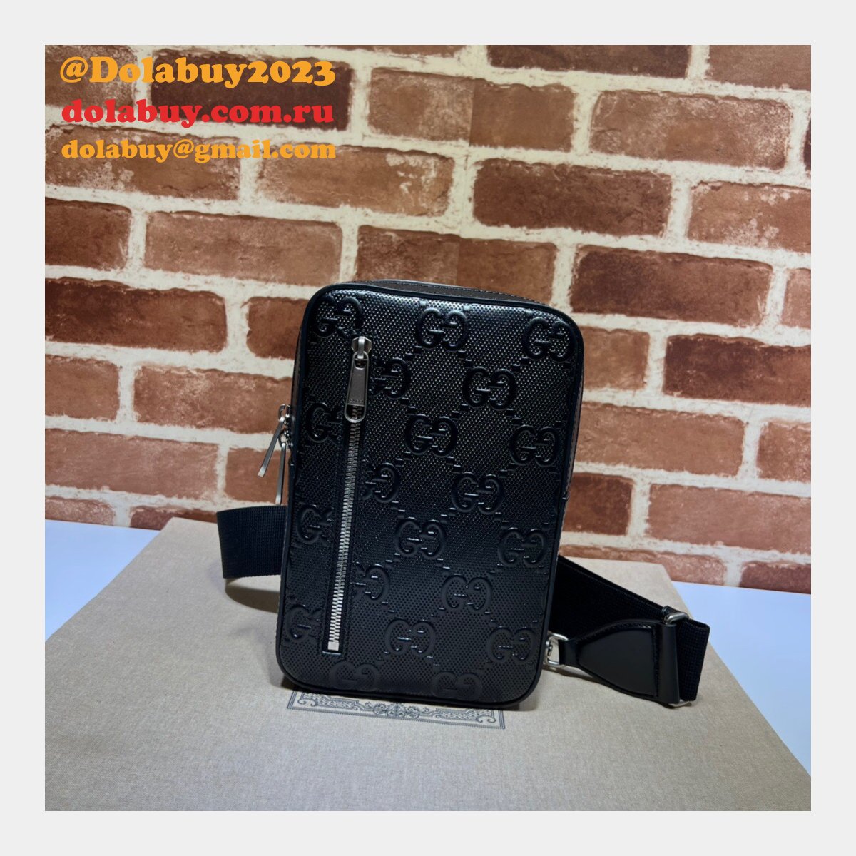 G*u*i replica messengers 700431 gg embossed sling backpack