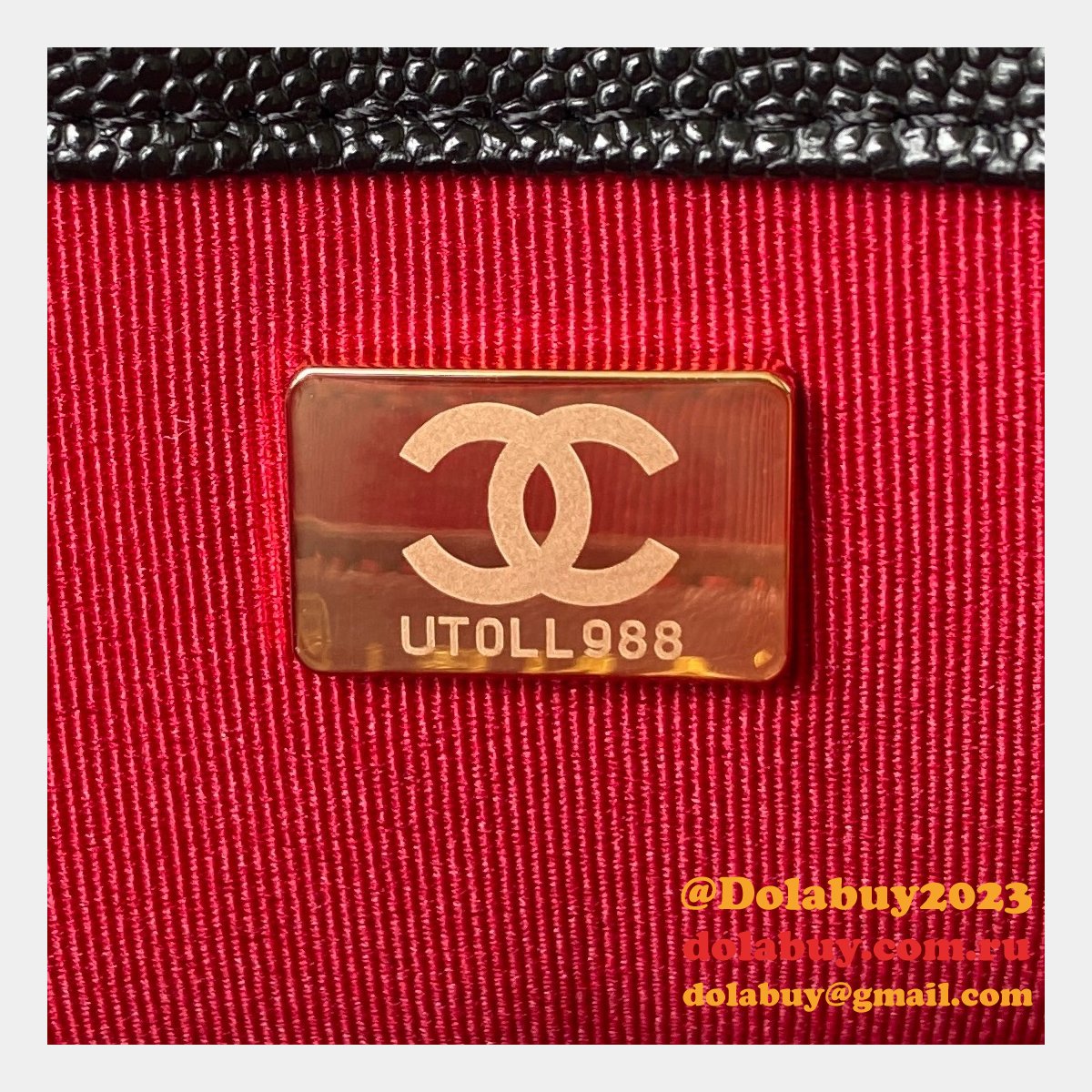 High Quality Designer Replica Mini AS2855 Flap Bag Iridescent Grained Calfskin & Gold-Tone Metal