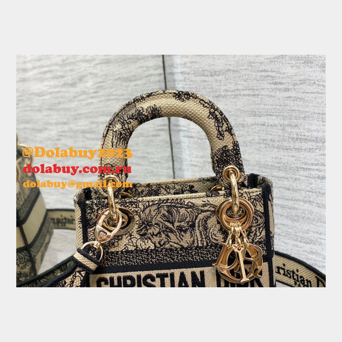 Christian Dior Copy Lady 1:1 17CM Mirror Designer Bag