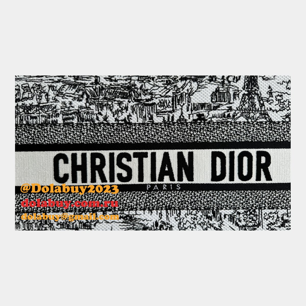 Top Quality CD Book Tote Fake 36CM Christian Dior Bags