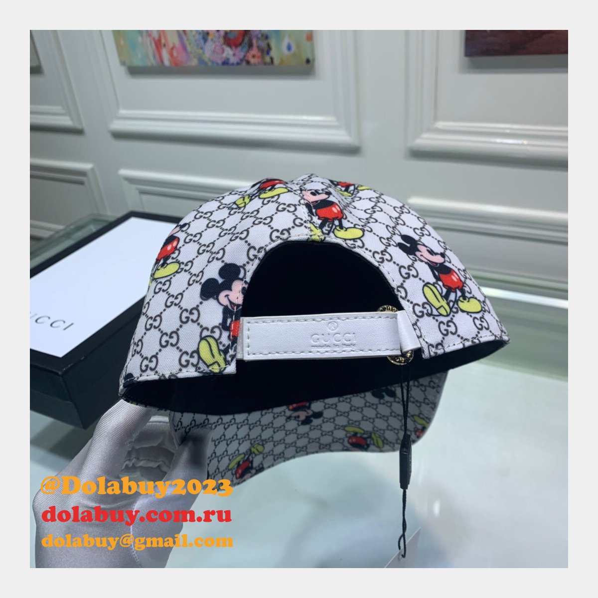 Top Quality Gucci Mickey mouse Hats