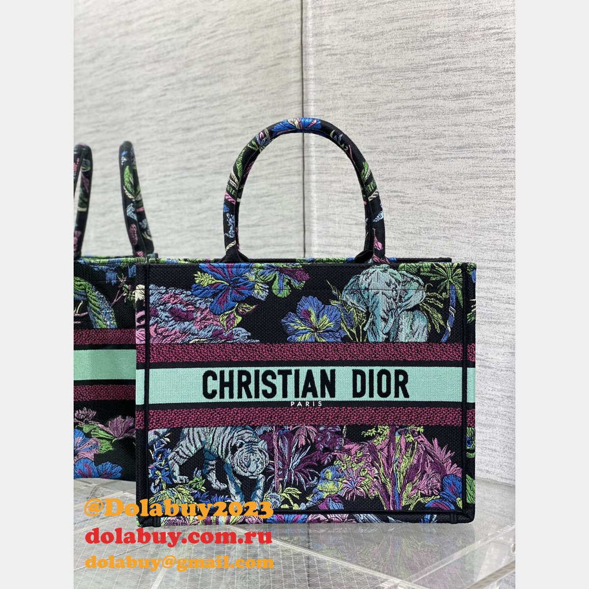 Top-Quality Fake CD Book Tote Dior Affordable Luxury Bags