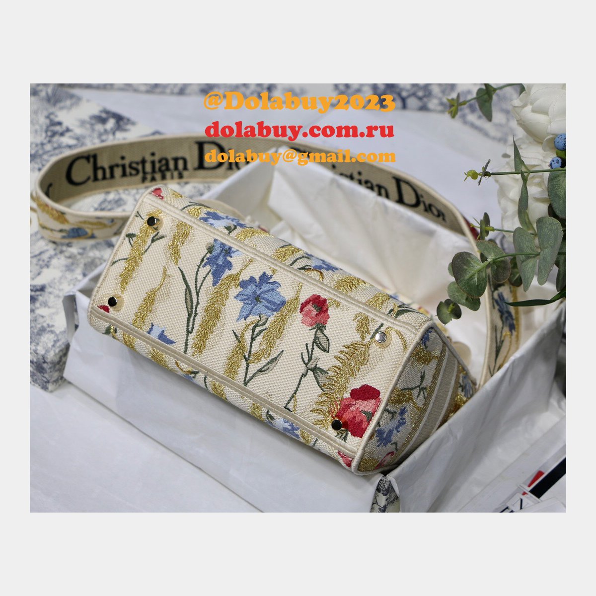 High Quality lady dior 24cm Christian bag replica sale online