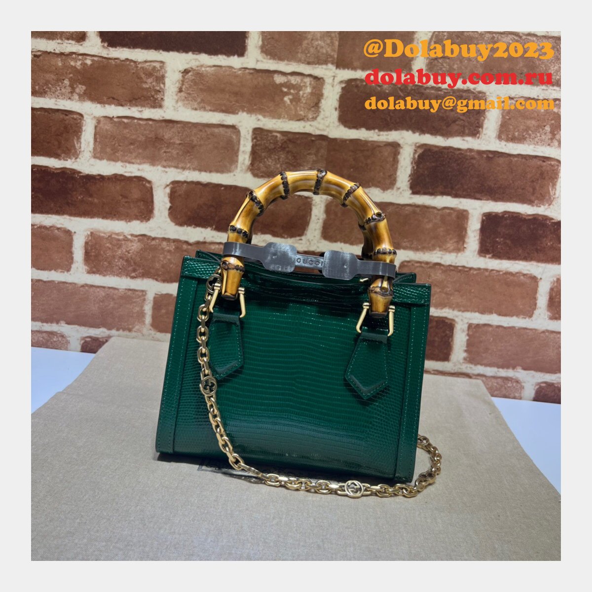 AAA Quality Replica Gucci Diana lizard 675800 bag