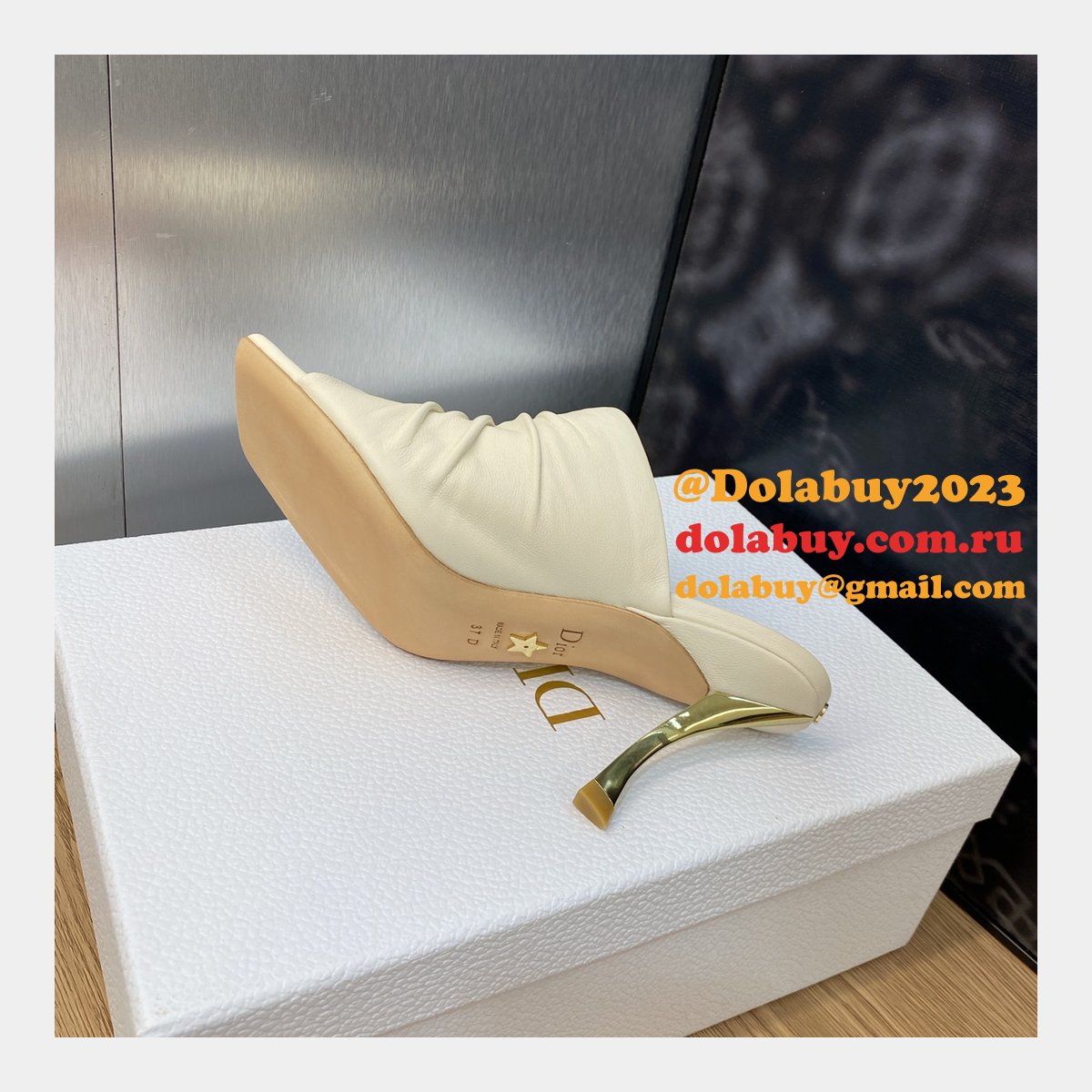 Knockoff Top Quality Dior D-Fame slippers