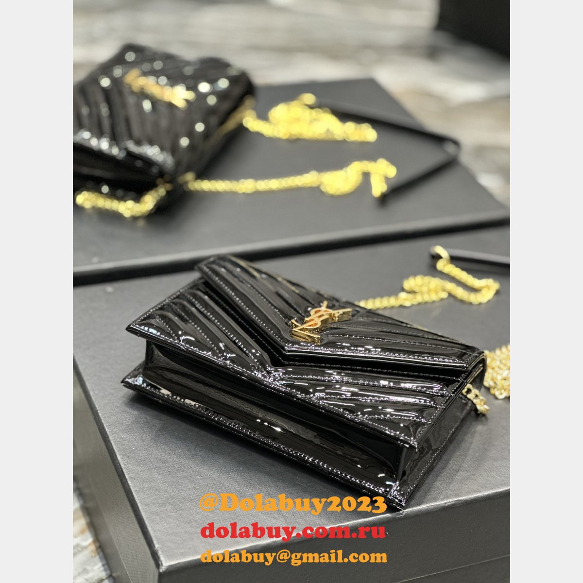 Monogram Woc Saint Laurent Replicas Envelope 393953/377828 Cheap Bag