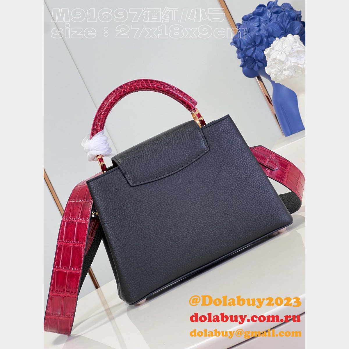 7 Star REPLICAS LOUIS VUITTON HIGH QUALITY M91697 CAPUCINES BAG