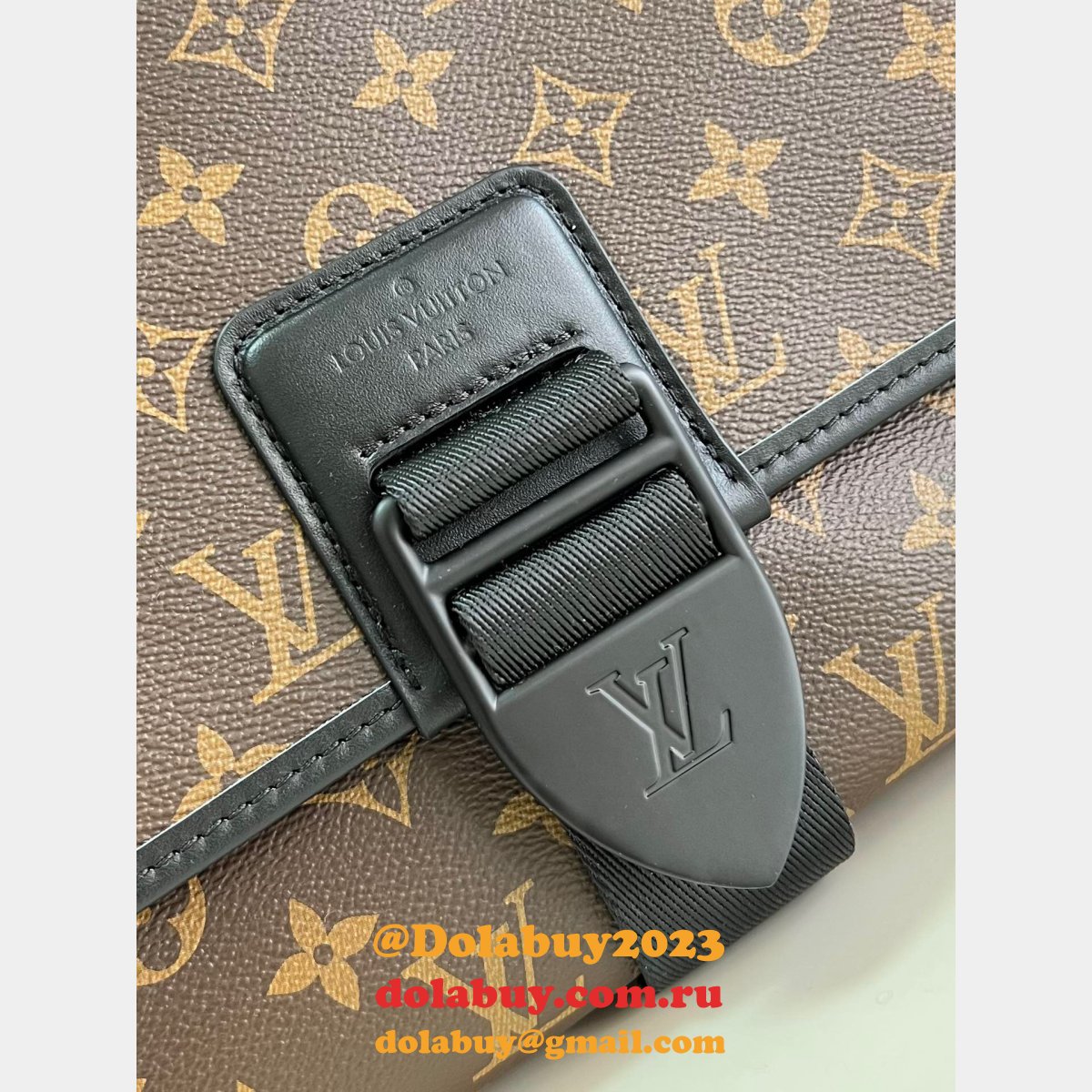 Louis Vuitton Replica Archy Messenger M46328 Bag Monogram Macassar Canvas